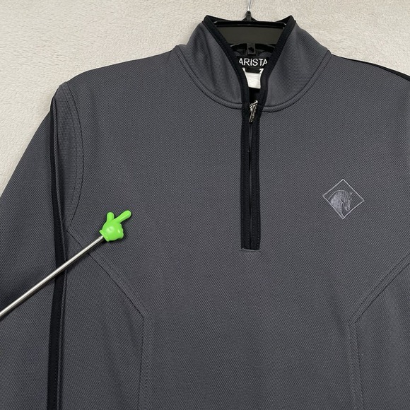 Arista 1/4 Zip Womens Large Gray Equestrian Horse Riding Pullover Performance - Picture 4 of 10